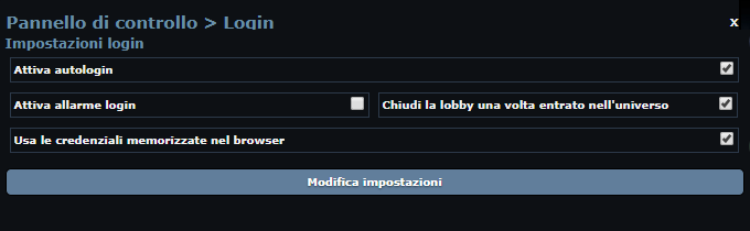 Login-Panel