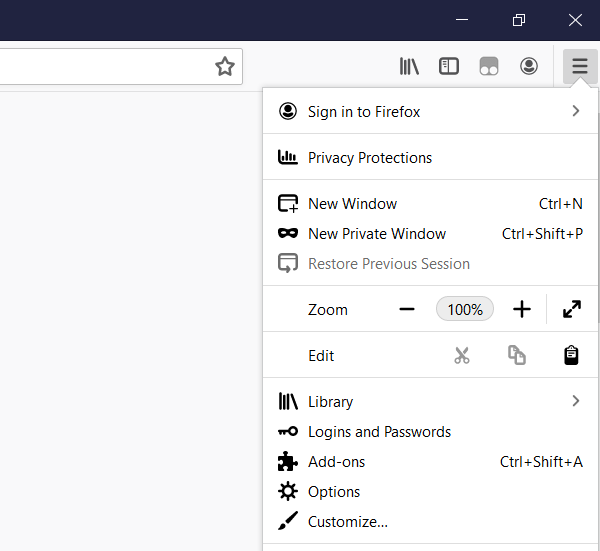 Firefox Schritt 1